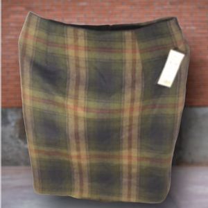 Vintage Maggie Lawrence by Fashion Bug size 14 plaid skirt NWT